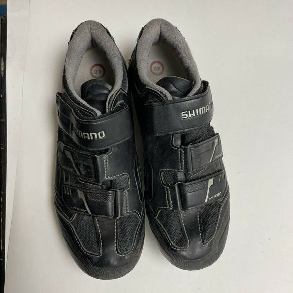 Shimano Cycling Spin Shoes Womens Sz 7.8 Off Set SH-WM52L Black EU 40 - Picture 2 of 6